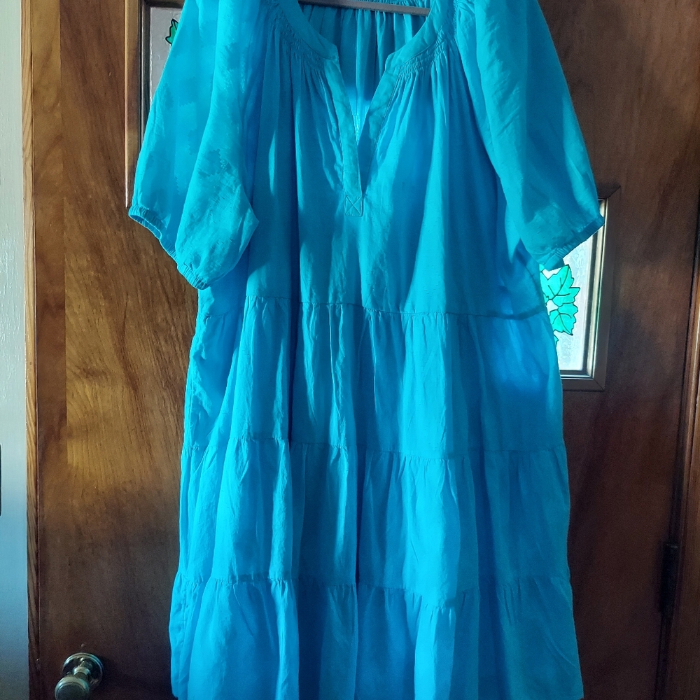 Size 4x dress from Belk, lined, blue